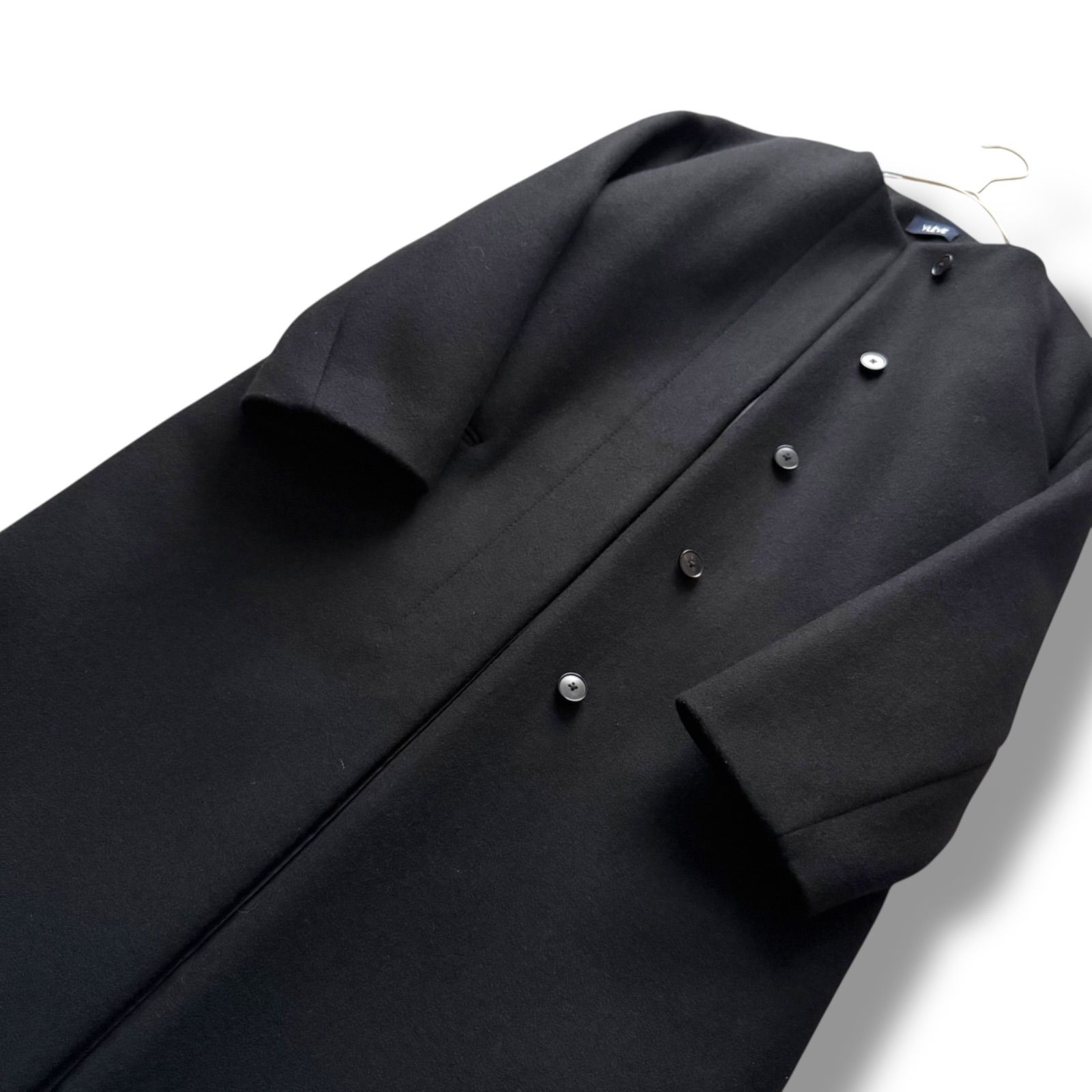 未使用に近い YLEVE ウール100% 美シルエット メルトンウールコート