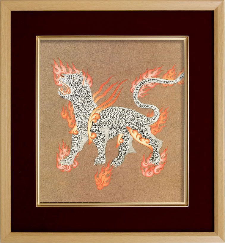 送料無料　手描き 原画 仏画【白度母】落款サイン有り 額装付 送料無料 手描き仏画【白度母】落款サイン有り 額装付（ZS07