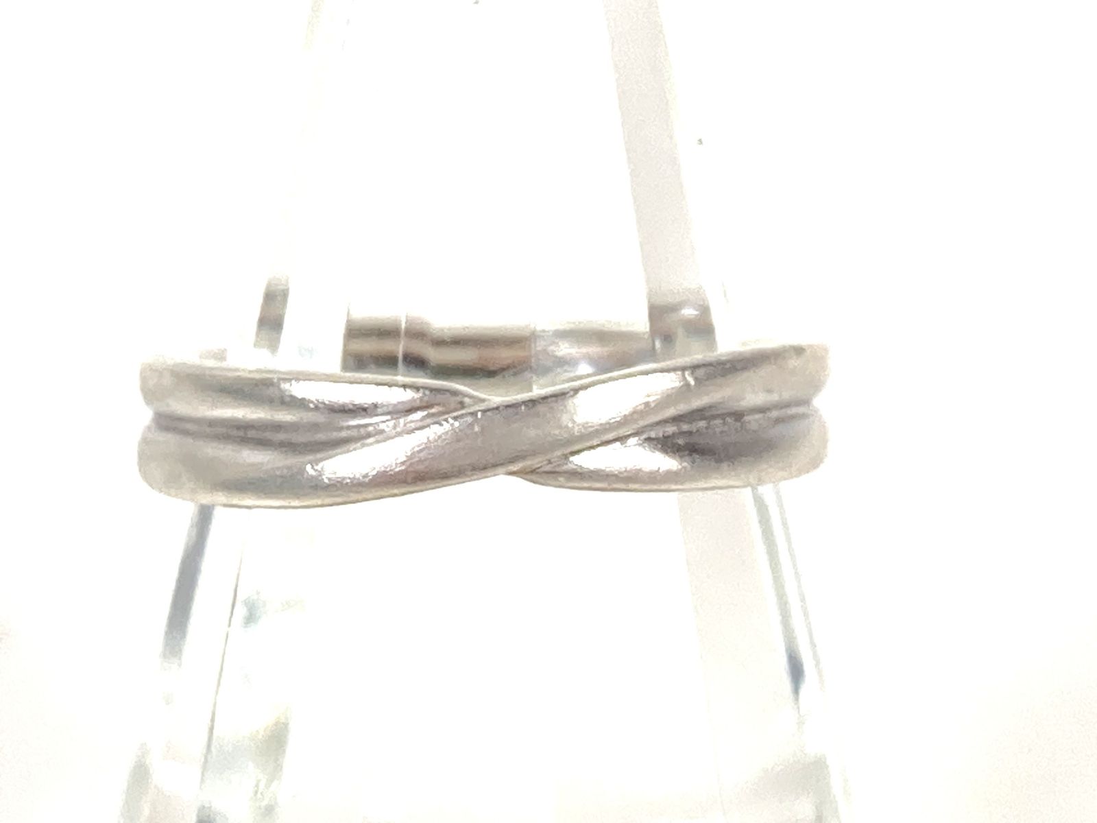 カナルヨンドシー　Canal 4℃　クロスリング　指輪　サイズ12号　イニシャル刻印あり　SILVER/シルバー　送料無料