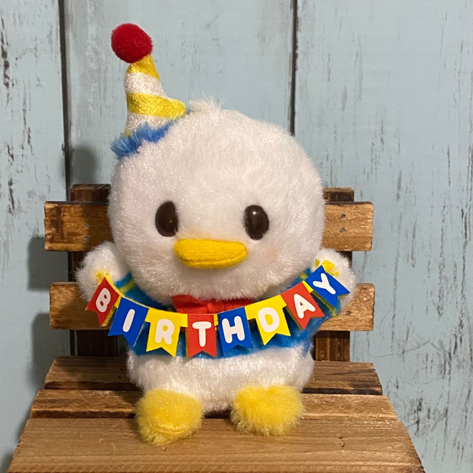 うるぽちゃちゃん ドナルド BIRTHDAY ぬいぐるみ ディズニーストア限定