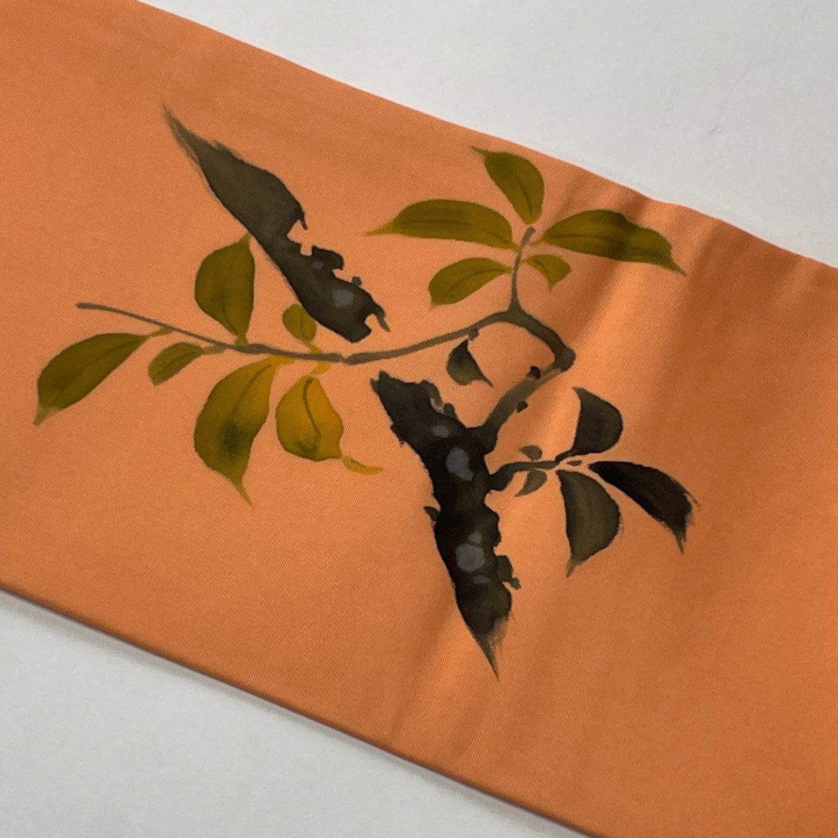 名古屋帯 優品 鳥 樹木 オレンジ 正絹 【中古】 - メルカリ 名古屋帯 優品 鳥 樹木 オレンジ 正絹 【中古】 - メルカリ