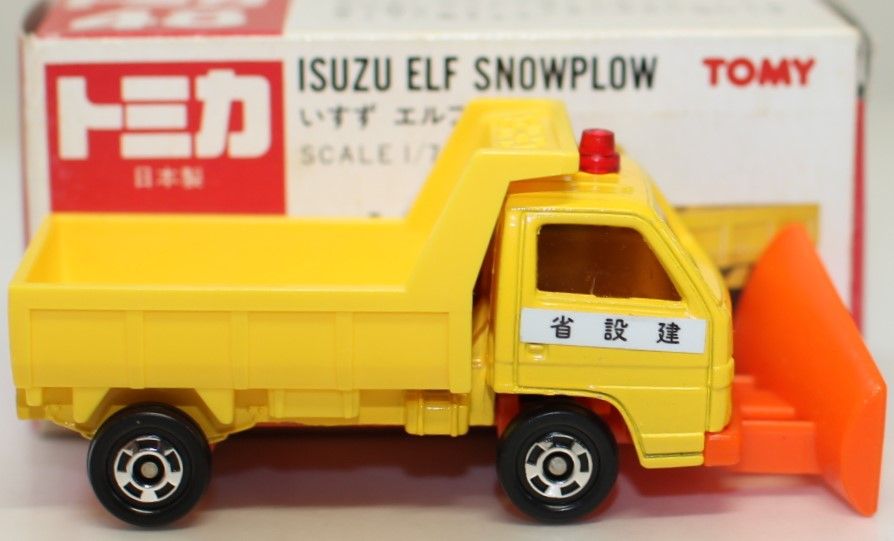 USED トミカ 日本製 48 いすゞ エルフ 除雪車 1/78 赤TOMYロゴ