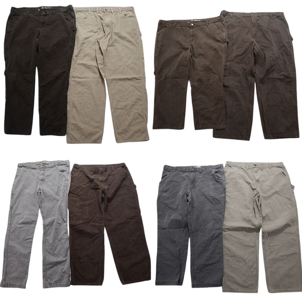 古着卸 まとめ売り カーハート Carhartt ダック ペインター パンツ 8枚セット (メンズ 42 /44 /48 /50 ) ワークパンツ  古着 NA8301