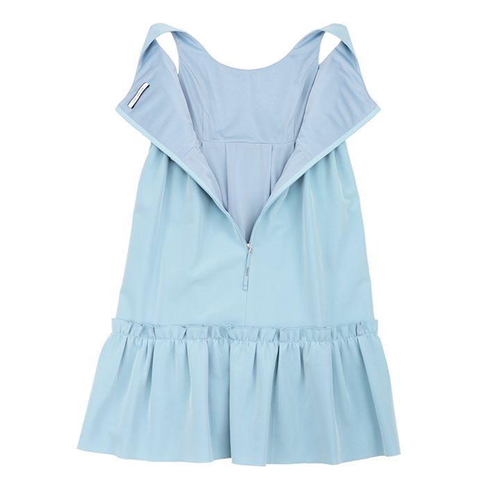 美品 フォクシー Foxey 38 Sweet pea 水色フリルワンピース 【公式通販】