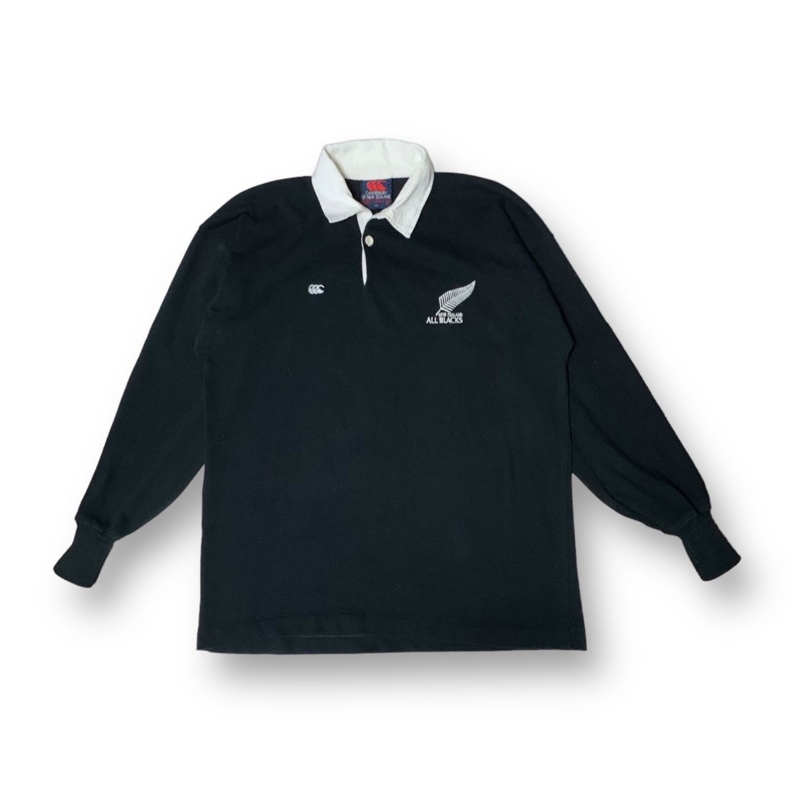 90-00s CANTERBURY “NZ ALL BLACKS” L/S Rugby Shirt カンターベリー 