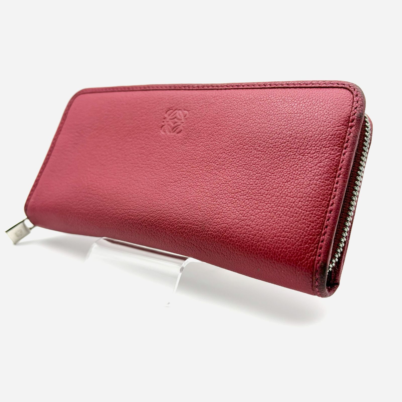 鑑定済 LOEWE ロエベ 長財布 アマソナ アナグラム ジッピー 鑑定済 LOEWE ロエベ 長財布 アマソナ アナグラム ジッピー