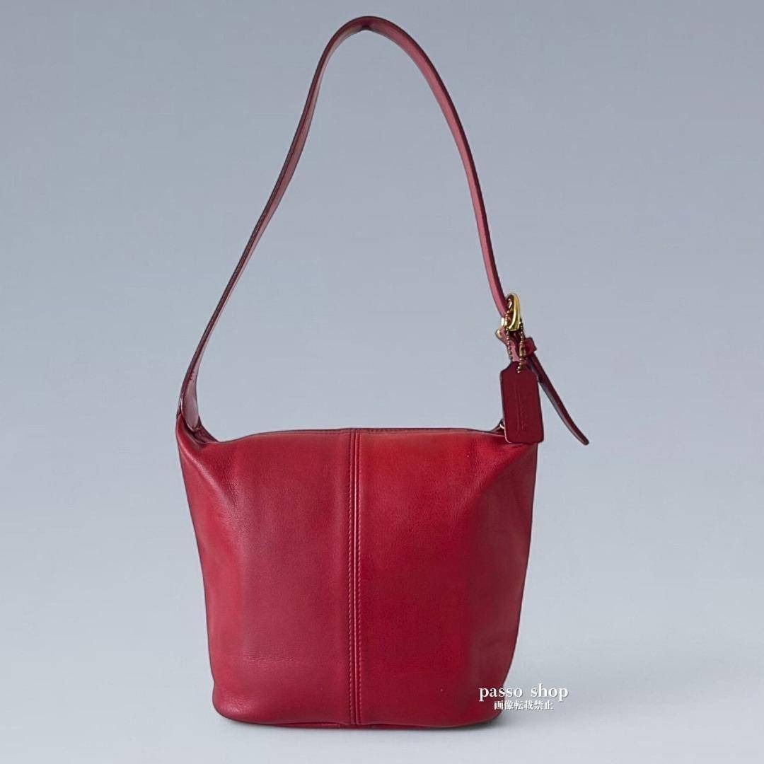 COACH オールドコーチ エルゴ ショルダーバッグ レッド 9047 コーチ