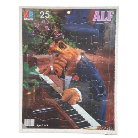 80'sビンテージNHK海外ドラマALFアルフパズルPUZZLEボードパズル絵本フィギュア人形ぬいぐるみ2