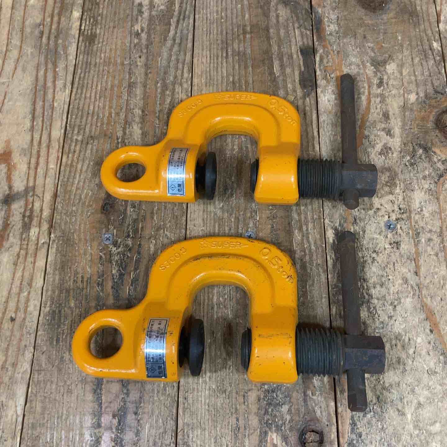 スーパーツール SUPERTOOL スクリューカムクランプＪ型 SJC0.5 計2点セット 所沢店