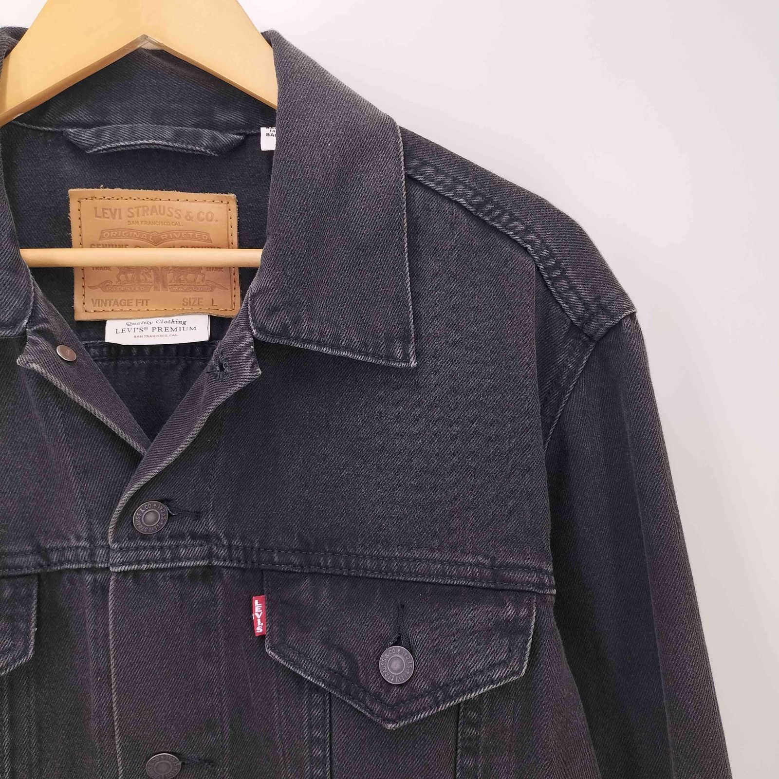 リーバイス Levis 77380 4ポケ ブラックデニム トラッカー