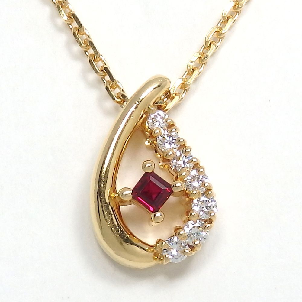 POLA】ポーラ 750 ゴールド ルビー 0.12ct ダイヤモンド 0.18ct