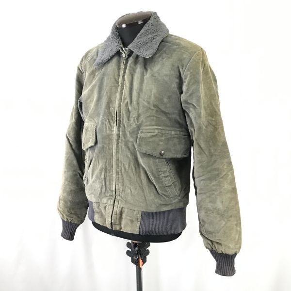 RARE！★Levi's TRIM CUT/リーバイス★B-15型フライトジャケット/裏地ボアブルゾン/アウター【men's-S-M/カーキ】Jackets/Jumpers/Vintage?◆cBH345 RARE！☆Levi's TRIM CUT/リーバイス☆B-15型フライトジャケット/裏地