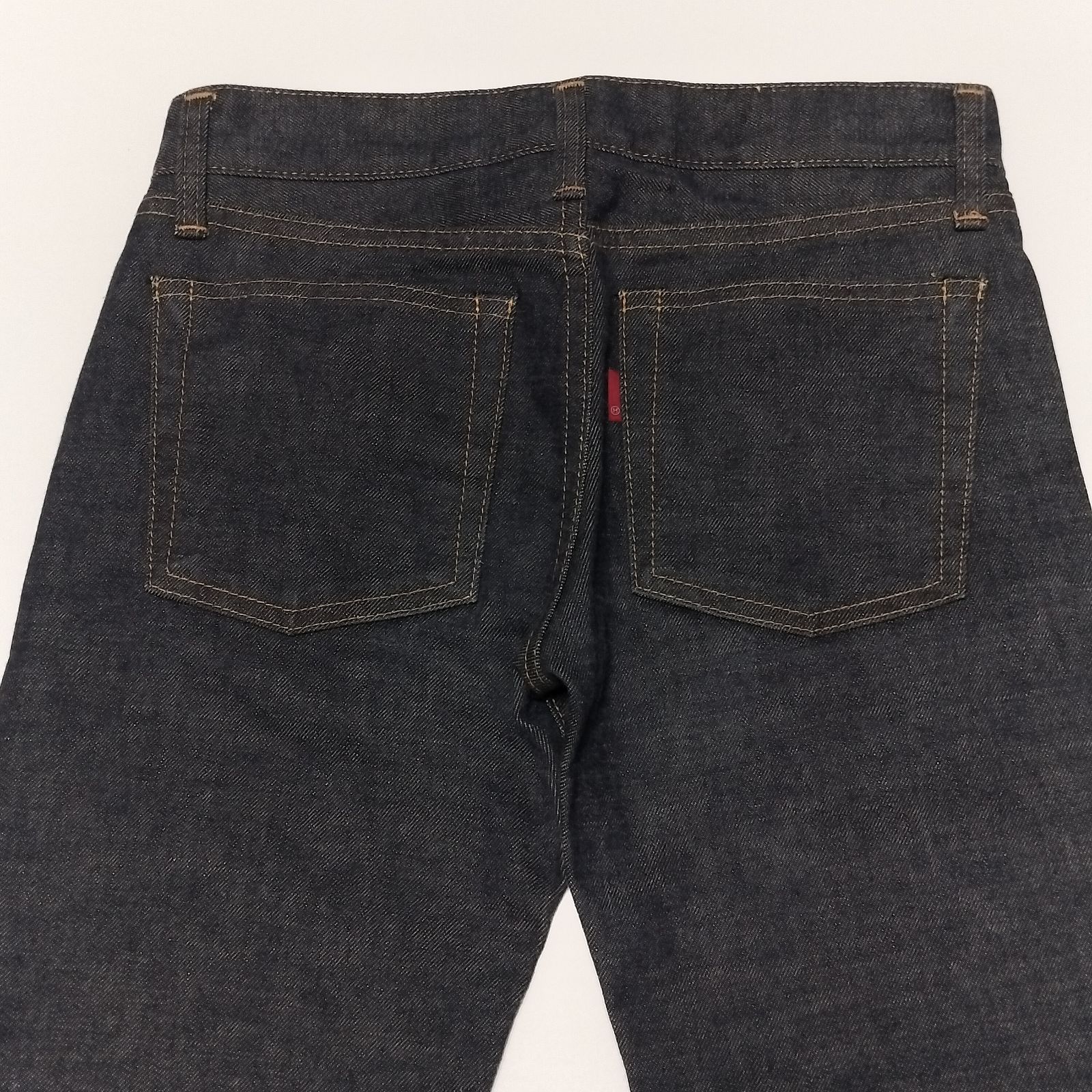 Shu jeans シュウジーンズ　デニム　赤耳　セルビッジ　チェーンステッチ 極美品】Shu Jeans 赤耳 濃紺 デニムパンツ W34 セルビッチ