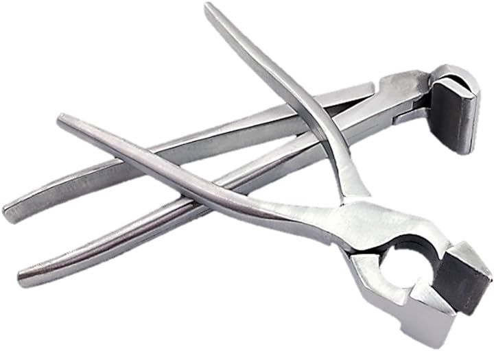 ST TS 口金押さえペンチ 2種セット レザークラフト ハンドメイド 仕立て工具 加工道具 革細工 皮革製品 DIY 手作り( ペンチ，  なし)