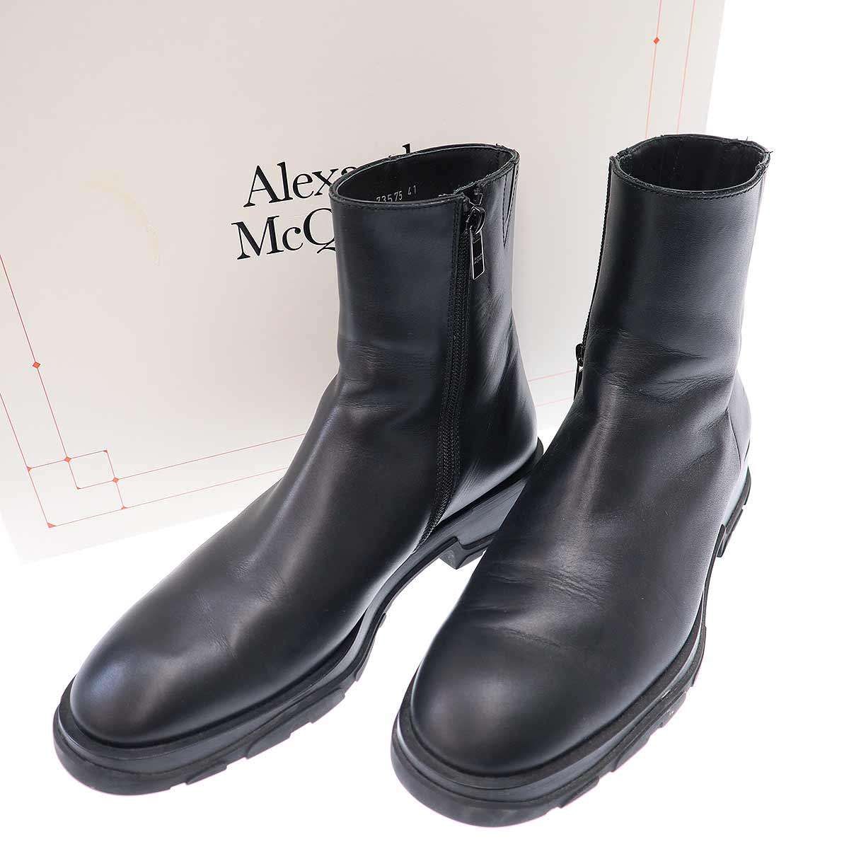 ALEXANDER McQUEEN アレキサンダーマックイーン サイドジップレザー 