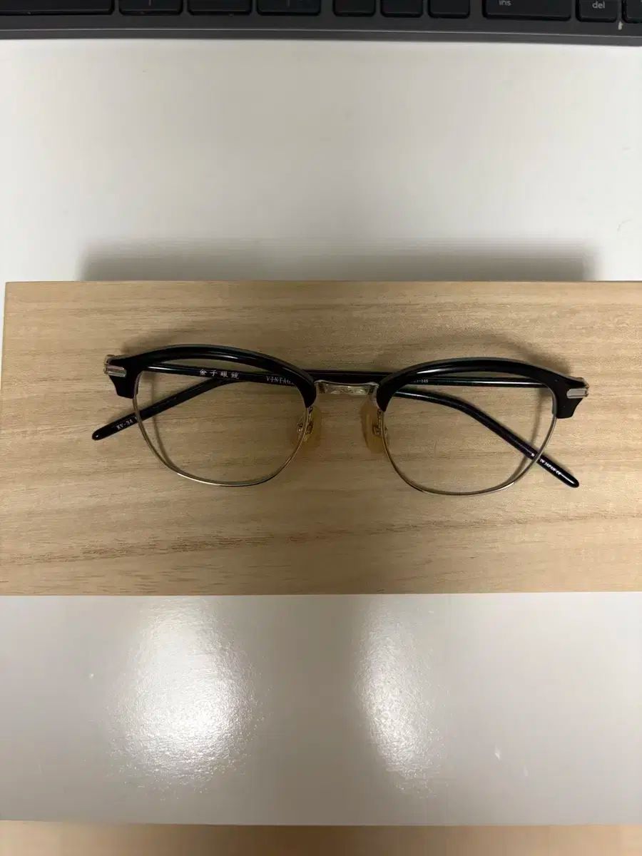 金子眼鏡 kv34 ブラック|シルバー