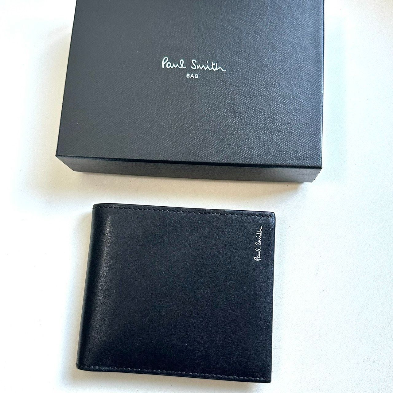 新品 ポールスミス PAUL SMITH 2つ折り財布 ZIP WALLET ブラック