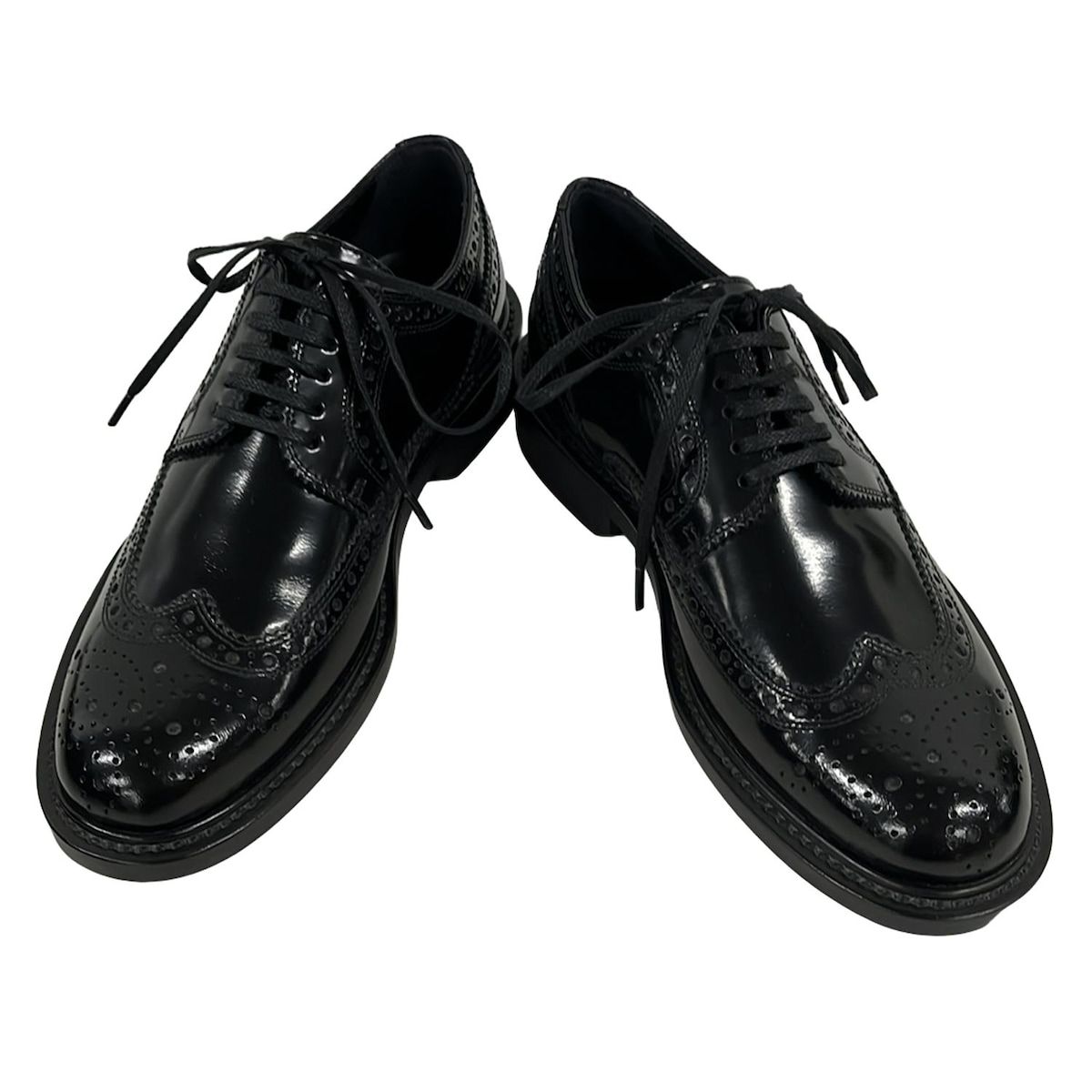 SAINT LAURENT PARIS サンローランパリ シューズ 35 レディース - 581759 黒 ウィングチップ レザー