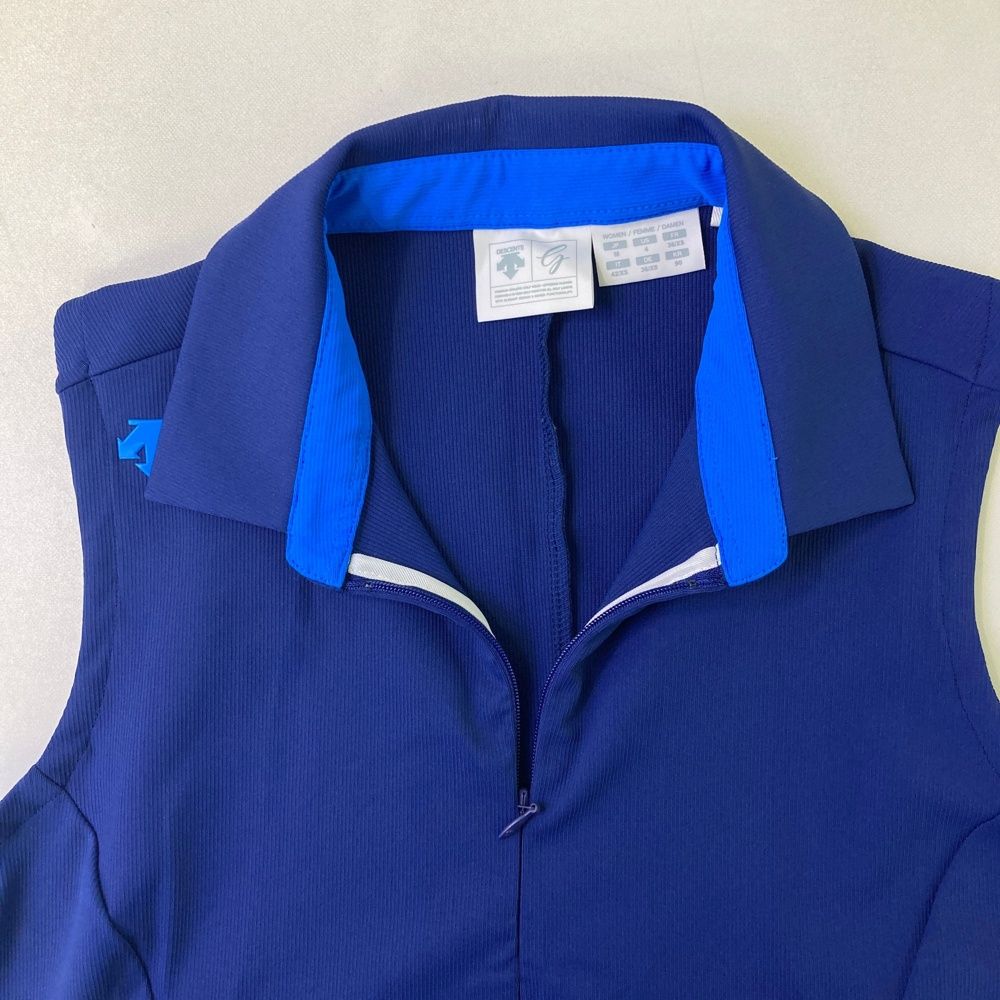 デサントゴルフ　ノースリーブ　ワンピース サンスクリーンピケ スリーブレスワンピース | デサントゴルフ公式