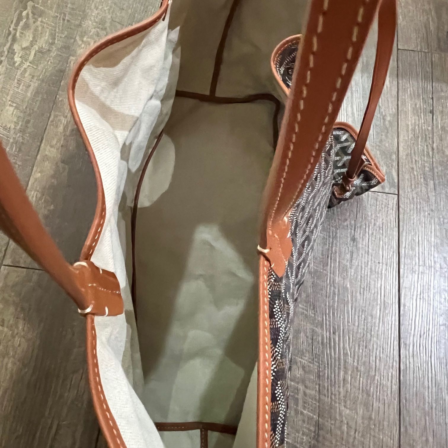 ゴヤールトートGM 美品 GOYARD サンルイ GM トートバッグ ポーチ付き ゴヤール