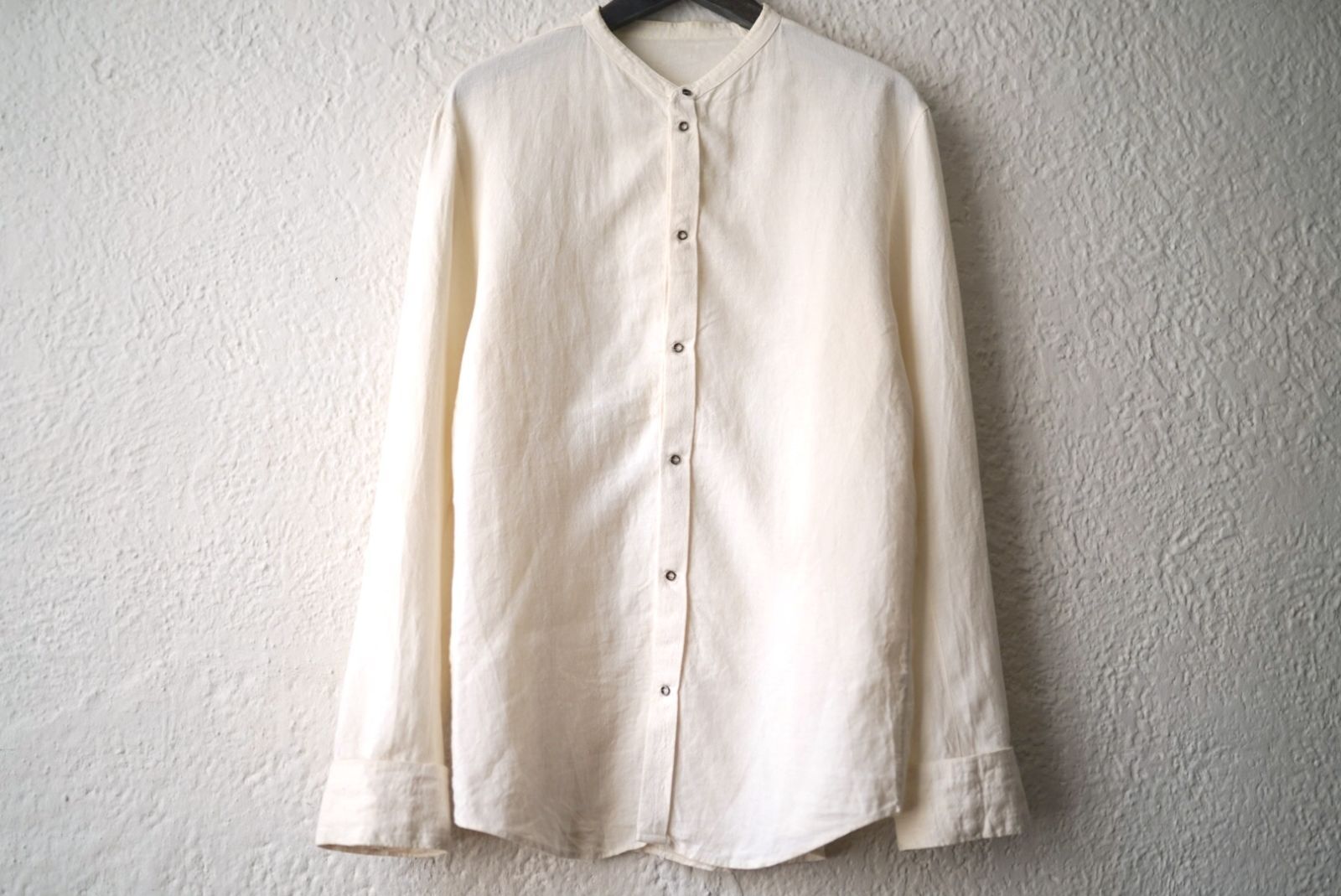 Stand Collar Shirts リネンバンド シャツ | taichi murakami タイチムラカミ