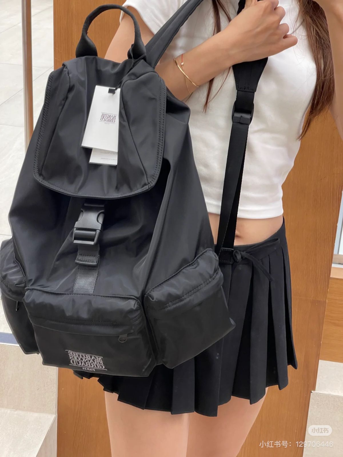 marithe francois girbaud リュック ♥MARITHE♥CLASSIC LOGO STOPPER POCKET BACKPACK (Marithe +