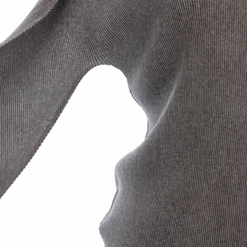 美品 プリーツプリーズ 袖変形 長袖 カットソー イッセイミヤケ 青 L相当 プリーツプリーズ PLEATS PLEASE イッセイミヤケ カットソー