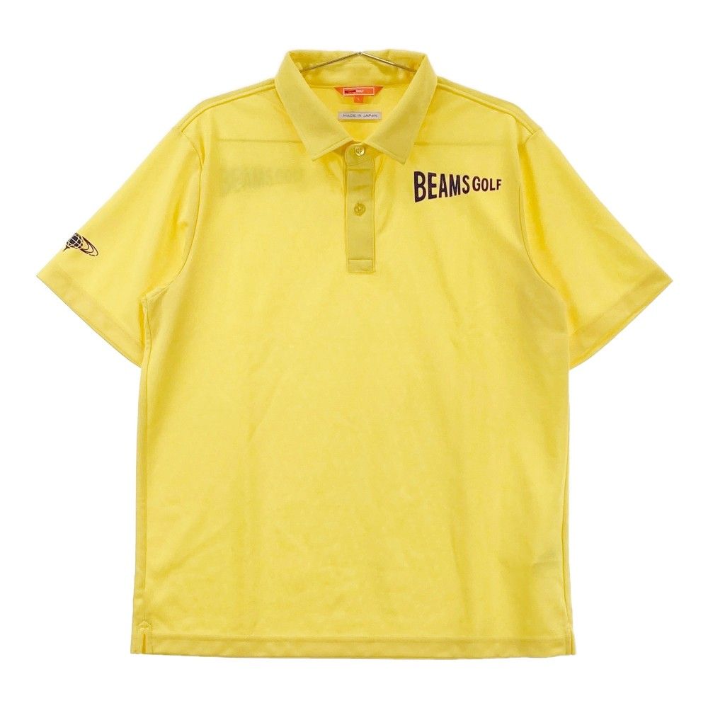 【限定SALE！】BEAMS GOLF ポロシャツ Lサイズ サイズ：L BEAMS GOLF ビームスゴルフ 半袖ポロシャツ イエロー