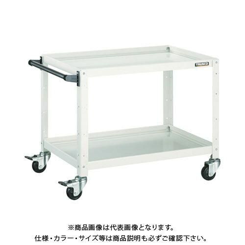 2営業日で発送 TRUSCO トラスコ中山 バーディワゴン 750X500XH600 2段 W色 BDW-672-W 1台