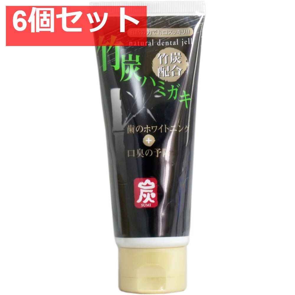 竹炭ハミガキ 130ｇ入 6個セット まとめ売り