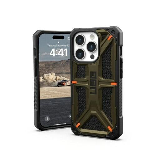 4営業日で発送 URBAN ARMOR GEAR iPhone 15 Pro 2025対応耐衝撃ケース MONARCH ケブラーエレメントグリーン 日本正規代理店品 UA
