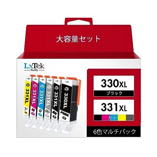 LxTek Purify】BCI-331+330/6MP 互換インクカートリッジ キヤノン