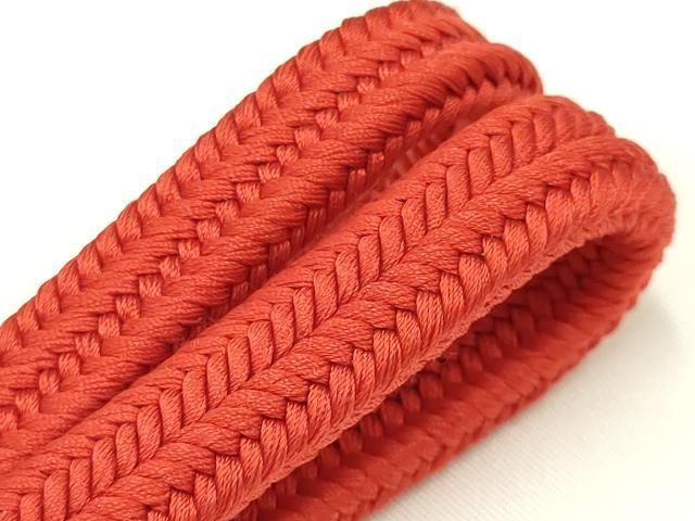 平和屋着物○極上 有職組紐道明 帯締め 冠組 深緋色 宮内庁御用 国立