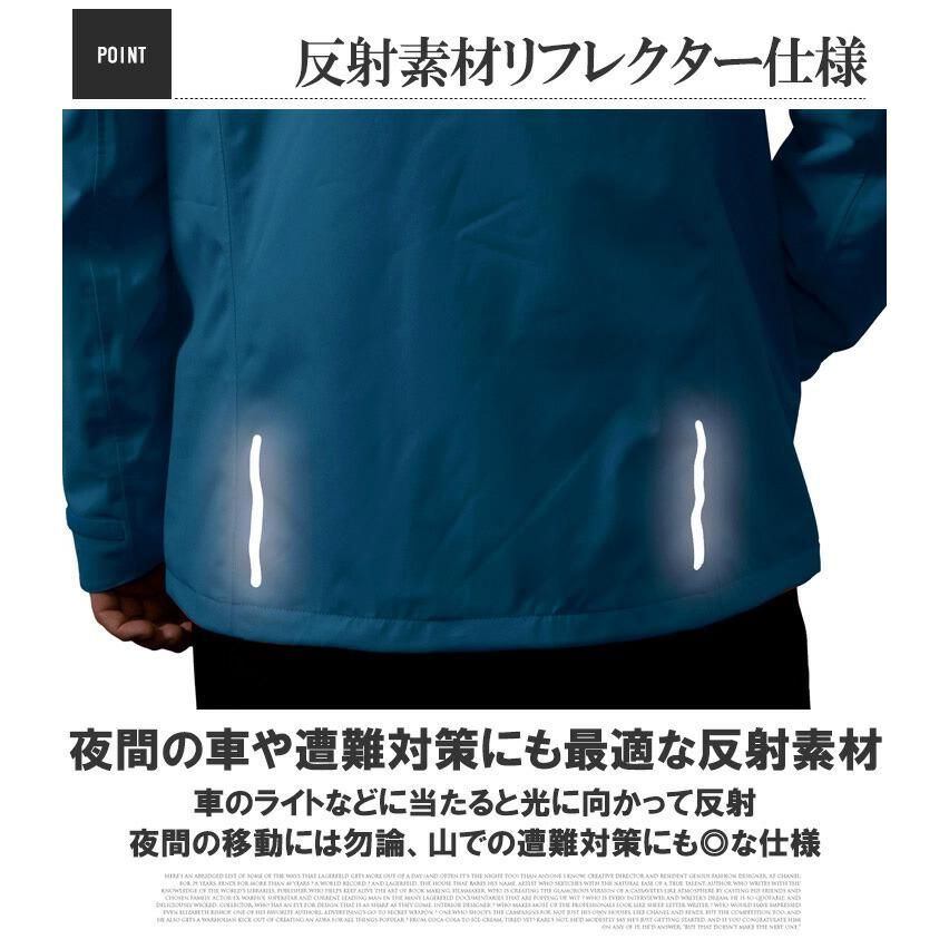 ラコステ メンズ トラベルパック レインコート グラファイト