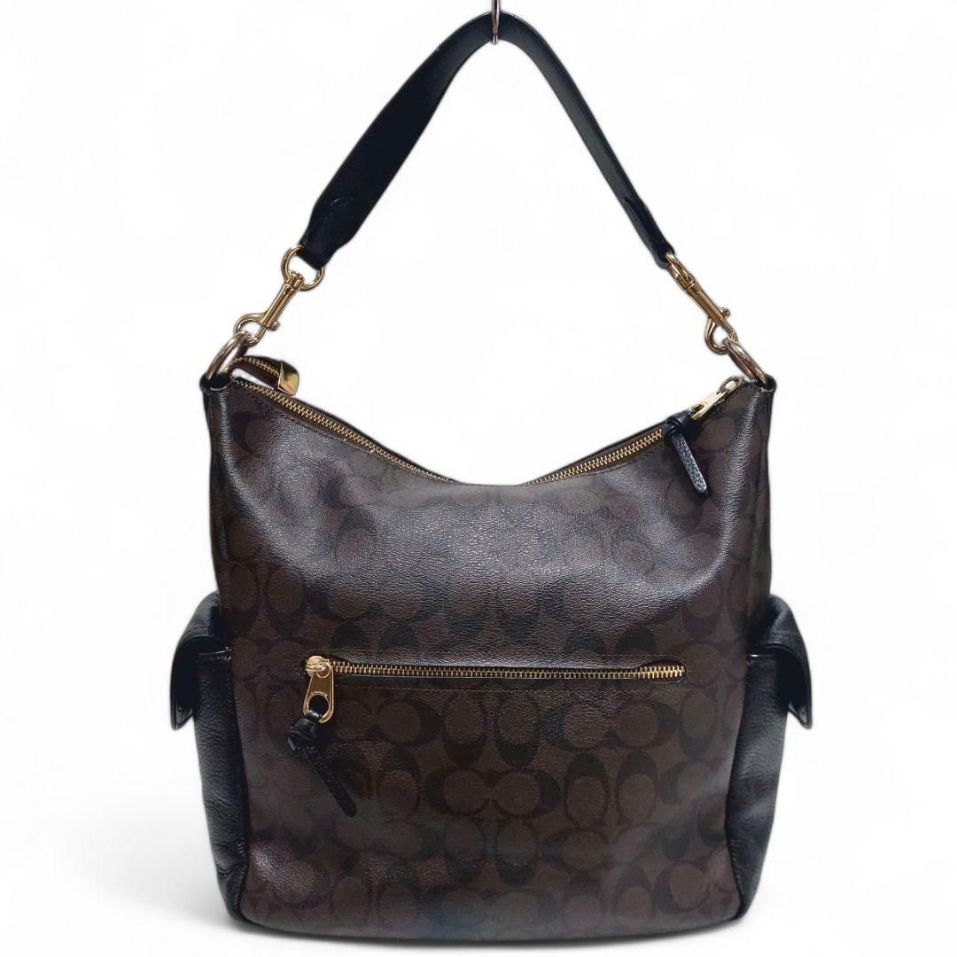 訳あり特価 COACH コーチ ショルダーバッグ シグネチャー ワンハンドル 