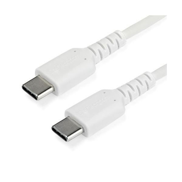 まとめ StarTech.com USB-C ケーブル 1m USB2.0 急速充電 データ転送 60W アラミド繊維補強 オス オス ホワイト RUSB2CC1MW 1本 ×3セット