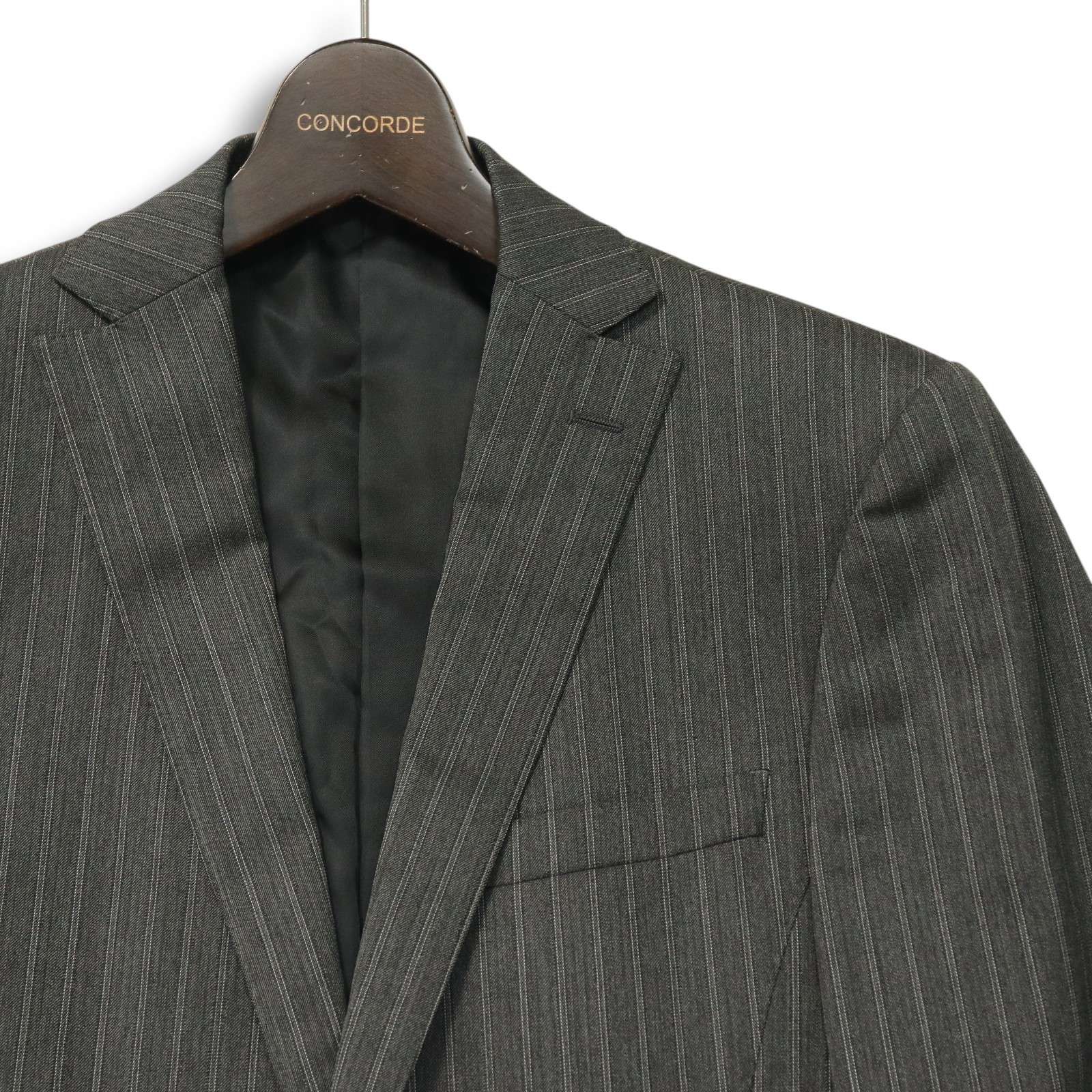 正規品 PERSON'S FOR MEN パーソンズフォーメン 通年 総裏☆ ストライプ スーツ
