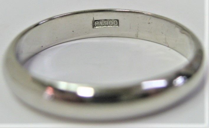 Pt900 プラチナ 甲丸 マリッジ リング 結婚指輪 サイズ #13 男女兼用