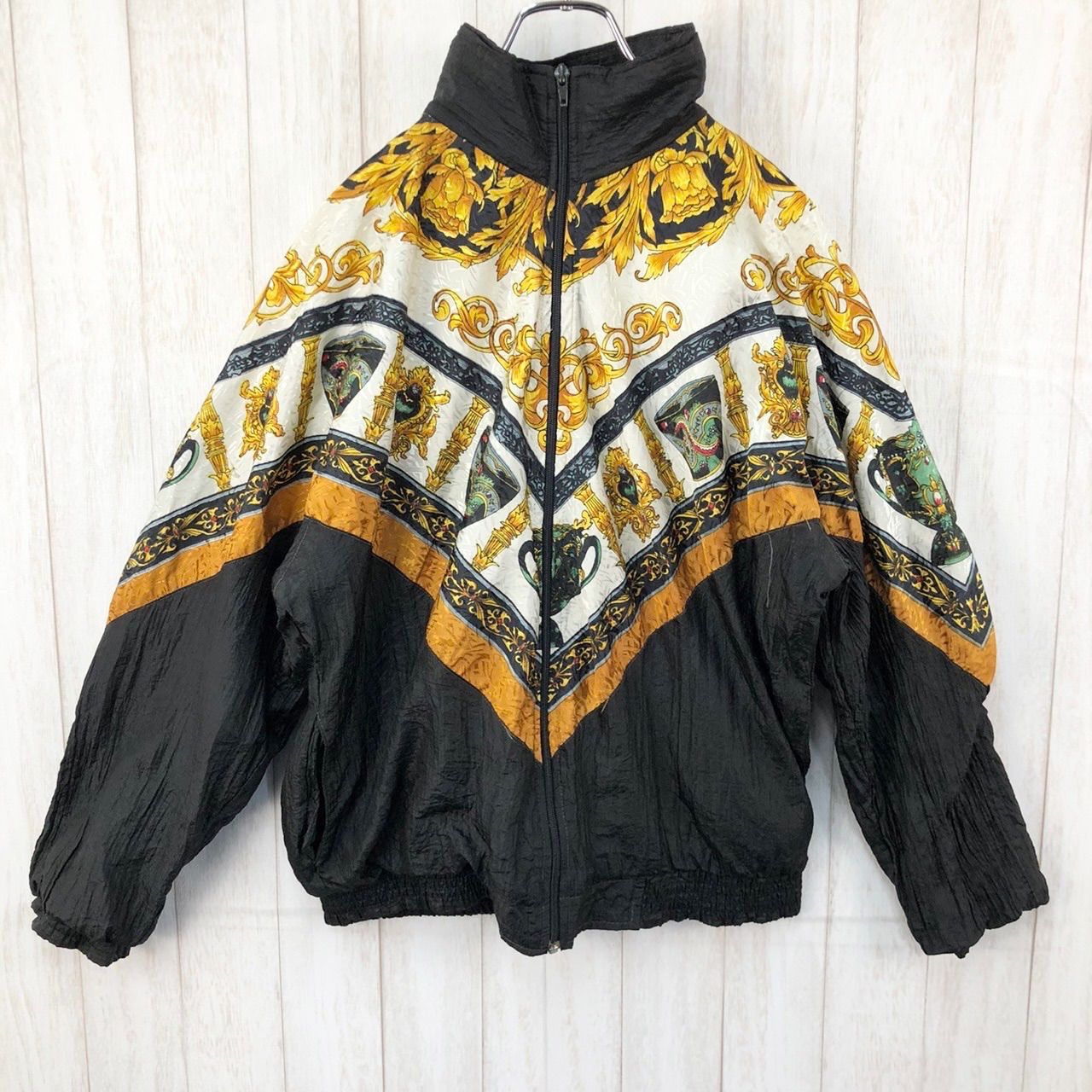 Vintage ヴィンテージ 総柄 花柄 ナイロンジャケット ブルゾン - メルカリ