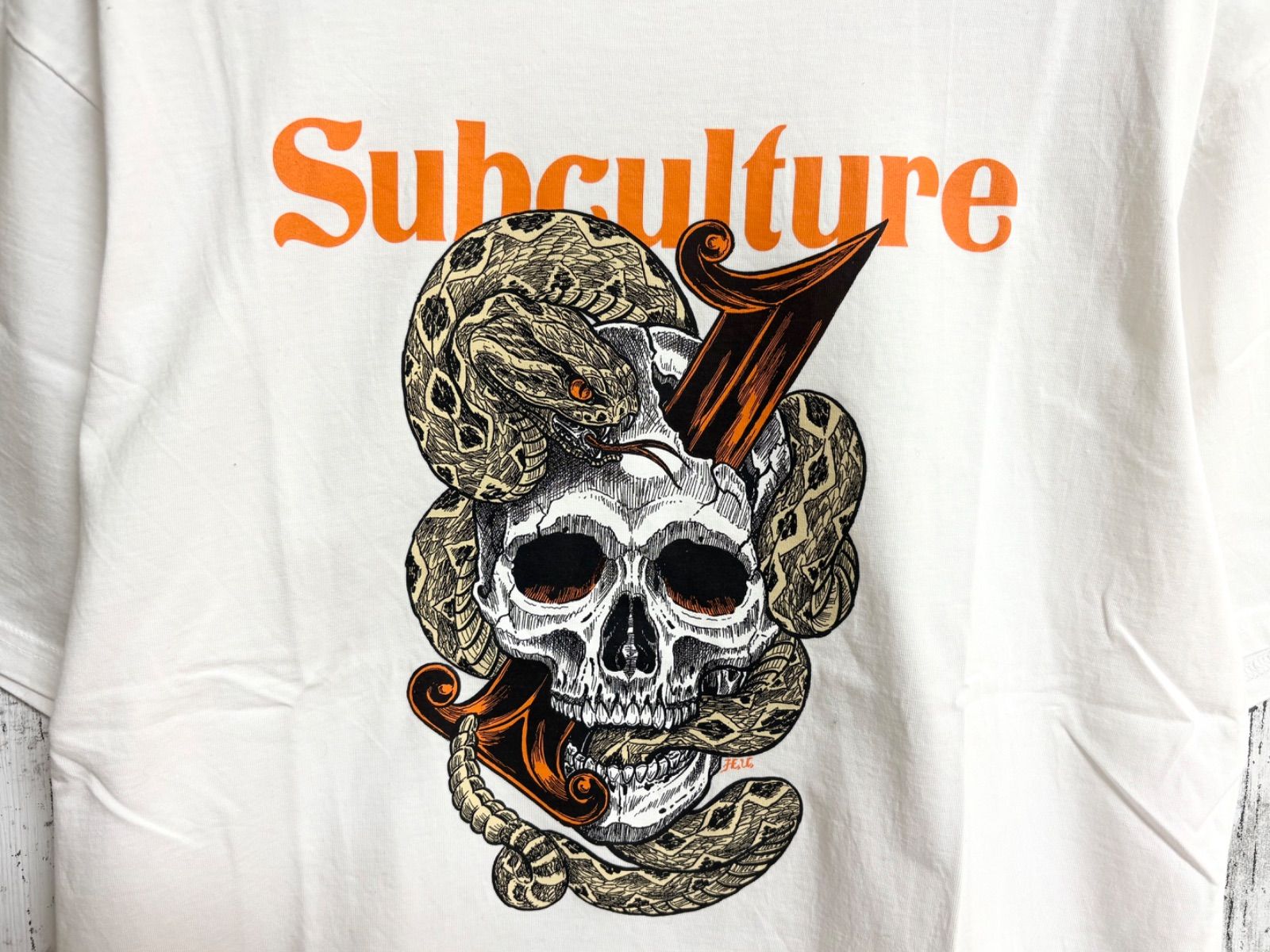 Subculture SKULLSNAKE TSHIRT サブカルチャー | ヤマダウェブコム