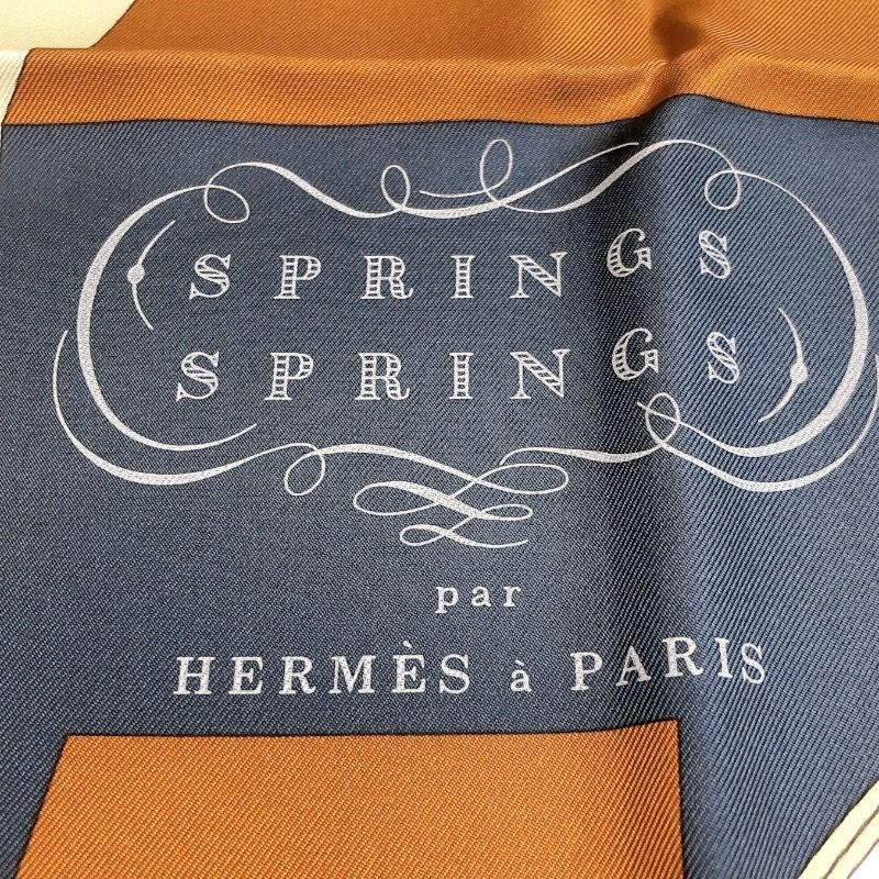エルメス HERMES カレ90 SPRINGS SPRINGS マルチ シルク レディース スカーフ