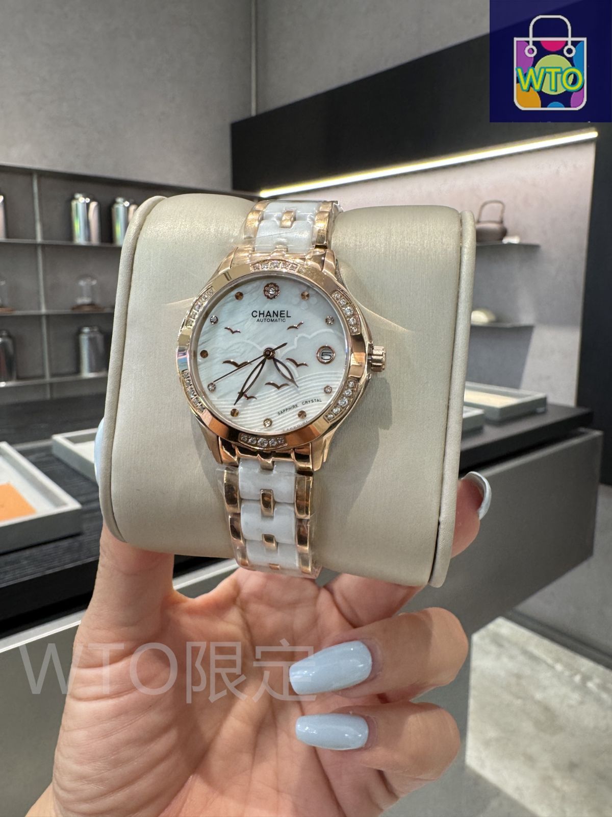 CHANEL ゴールド アナログ時計 CHANEL シャネル 腕時計 時計 ブラック ゴールド レザー