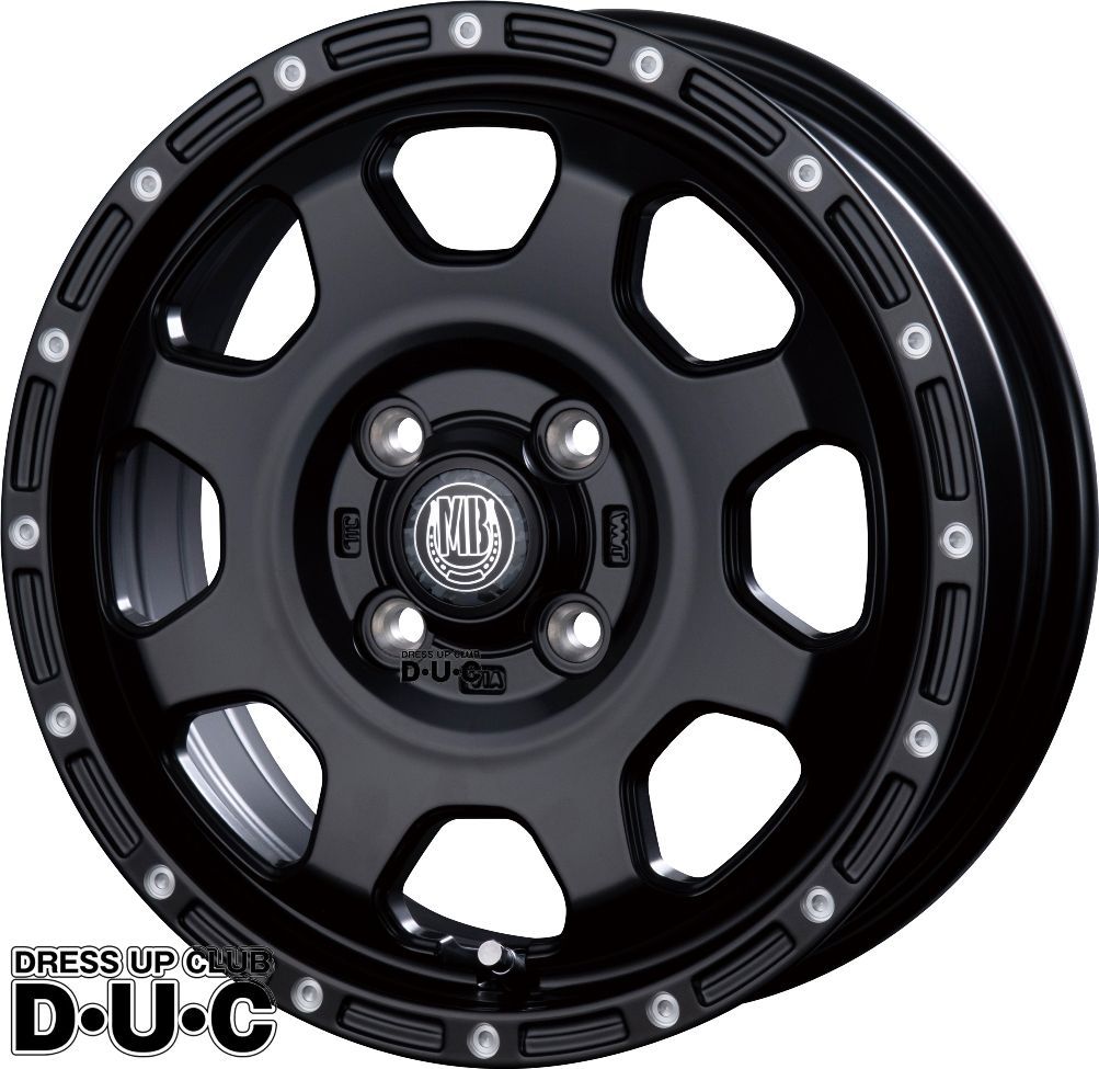 14インチアルミホイール 軽自動車 4本セット 個人宅配送不可 MUD BAHN XR-910K MBK PP マットブラック ピアスポリッシュ 14-4.5 安心JAWA認証 法人