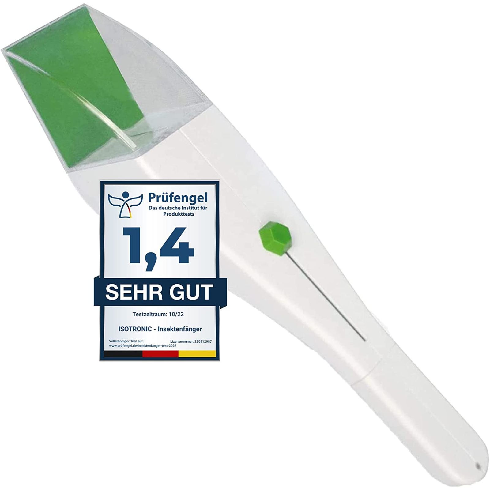 ISOTRONIC 捕虫器 バグキャッチャー 昆虫キャッチャー 虫の捕獲 拡大鏡で虫の観察 大きいフードで捕まえやすい 80000