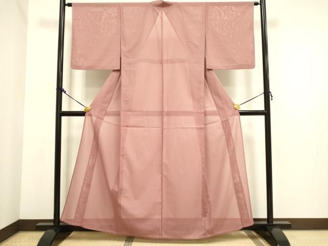 平和屋着物＊夏物 色無地 絽 蘇芳香色 正絹 逸品 未使用 CAAU8938gh