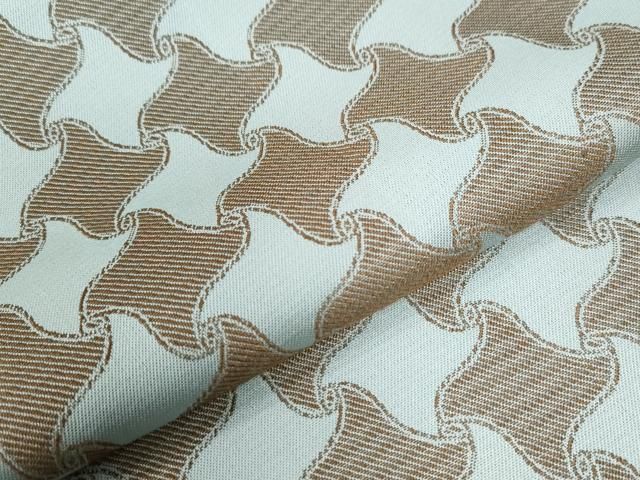 平和屋着物▽結城紬 単衣 花唐草文 正絹 逸品 AAAZ9596fy 平和屋着物