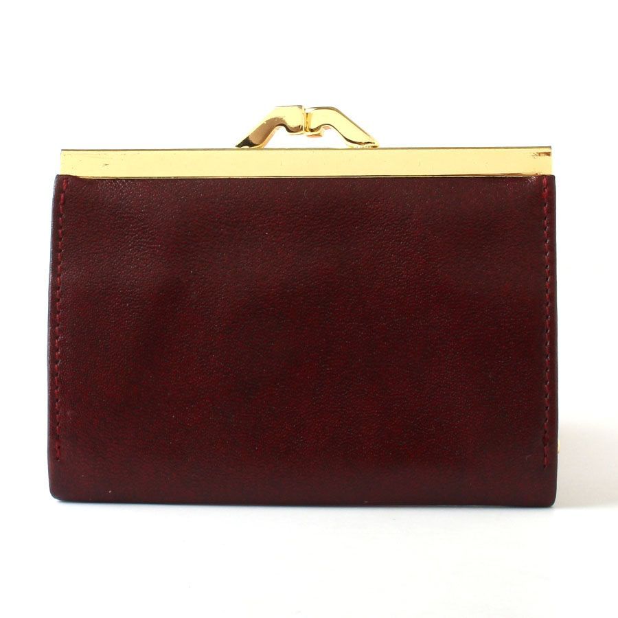 【GOLD PFEIL / ゴールドファイル】 レザー / がま口 折り財布 GOLD PFEIL ゴールドファイル 財布 二つ折り 本革 クロコ型押し