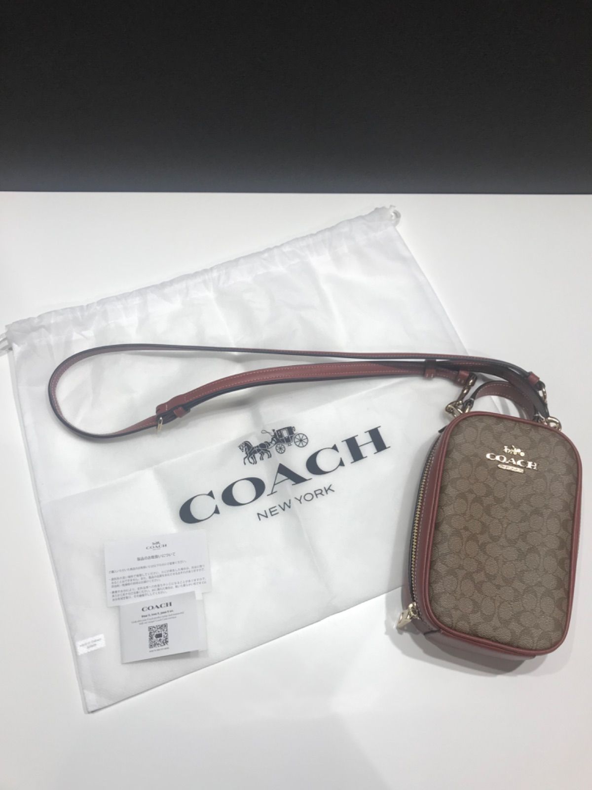 コーチ⭐️ショルダー 2404033 コーチ COACH ショルダーバッグ スマホ 斜め掛け 保存袋