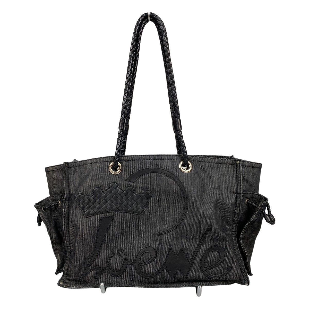 ロエベ LOEWE ショッパートート クラウン デニム トートバッグ 