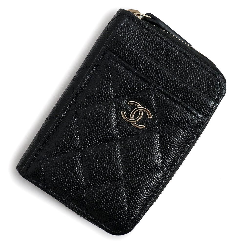 ☆美品☆CHANEL/財布/コインケース/カード/黒/マトラッセ/シャネル ...